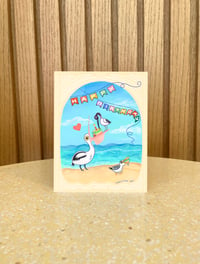 Image 1 of Happy Birthday Sneaky Birds Greeting Cards