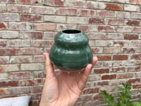 Image 1 of Green speckled vase (medium)