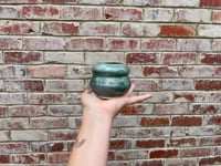 Image 2 of Green speckled vase (small)