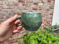 Image 1 of Green speckled cup