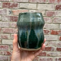 Image 1 of Green shimmer vase