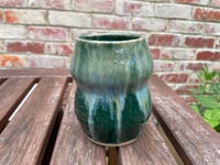 Image 3 of Green shimmer vase