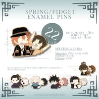 Image 2 of BSD/JJK Fidget Enamel Pins