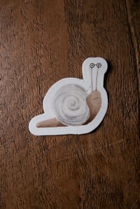 Image 3 of Snail clear vinyl sticker