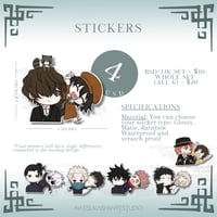 Image 2 of BSD/JJK Die-Cut Stickers