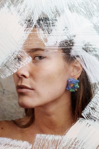 Image 1 of Sugar Blue Confetti Earrings