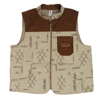 Image 1 of GILLET ZIPPER -  FENCE - BEIGE