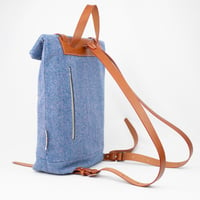 Image 2 of Blue Herringbone Tarbert Backpack