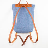 Image 4 of Blue Herringbone Tarbert Backpack