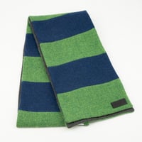 Image 2 of  Green and Navy Gourock Scarf 