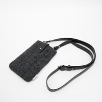 Image 1 of Charcoal Check Uig Crossbody Bag