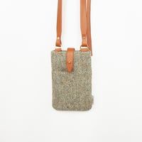 Image 2 of Green Herringbone Uig Crossbody Bag 