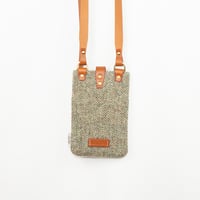 Image 3 of Green Herringbone Uig Crossbody Bag 