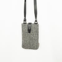 Image 3 of Black Herringbone Uig Crossbody Bag 