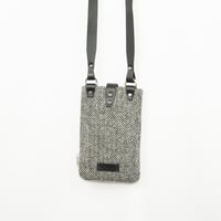 Image 4 of Black Herringbone Uig Crossbody Bag 