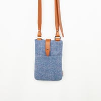 Image 2 of Blue Herringbone Uig Crossbody Bag