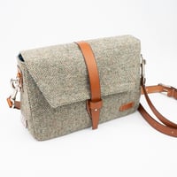 Image 2 of Green Herringbone Boisdale Messenger Bag