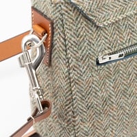 Image 5 of Green Herringbone Boisdale Messenger Bag