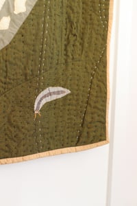 Image 3 of Green Cellar Slug and the Undesirables | quilted wall hanging