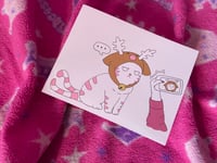 Image 3 of Holiday cards 2022 - Pumpkin the Nekomata