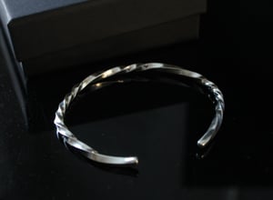 Image of Silver Twisted Bangle