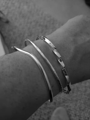 Image of Silver Twisted Bangle