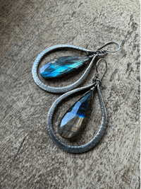 Image 1 of Sterling Silver Labradorite earrings 