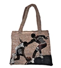 Image 2 of AI vs MJ Crossover Tote Bag
