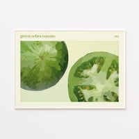 Image of Green Zebra Tomato Print