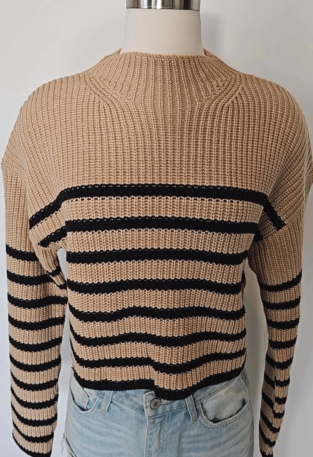 Image of Cafe mocha stripe sweater
