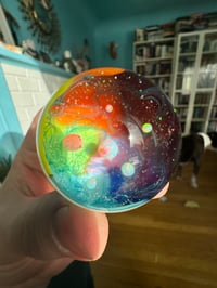 Image 1 of White and black and rainbow scribbles and opal gazer roller