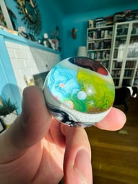 Image 2 of White and black and rainbow scribbles and opal gazer roller
