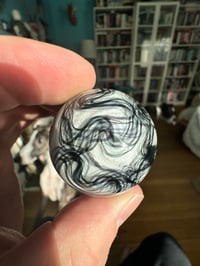 Image 5 of White and black and rainbow scribbles and opal gazer roller