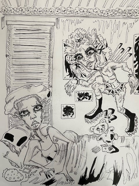 Image of Oh no! It's my crazy werewolf ex, again!