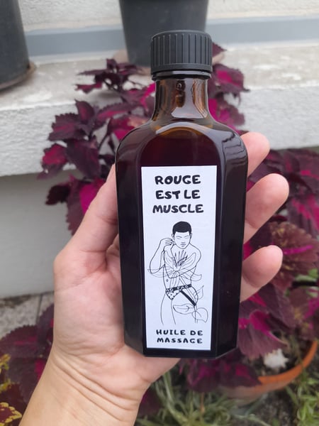 Image of "Rouge est le muscle" Huile de massage 125 ml