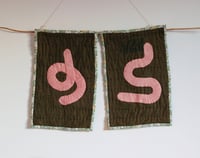 Image 4 of Not Sisters | quilted wall hanging