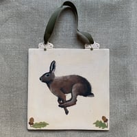 Image 1 of Large Hare Wall Plaque 
