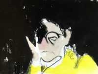 Original Portrait: yellow jumper on black