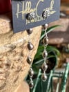 Fronds ~ Convertible Stud Earrings with Freshwater Pearl Attachable Shoulder Duster