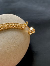 Image 3 of WOVEN EARPIECES GOLD