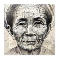 Image 1 of Canva Art Print - "Femme Chin"