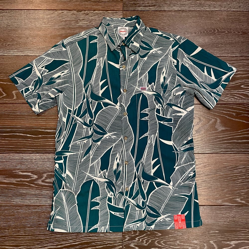 Image of Mea Kanu Teal Aloha Shirt 