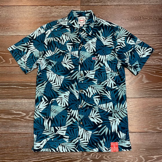 Image of La'au Pama Teal Aloha Shirt 