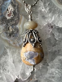 Image 1 of Chalcedony and Agate Bali Necklace 4