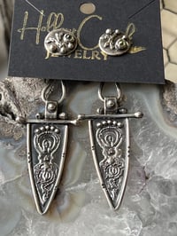 Image 2 of Evergreen ~ Sterling Silver & Peridot Convertible Earrings! 2 Earrings in 1!