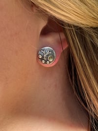 Image 3 of Evergreen ~ Sterling Silver & Peridot Convertible Earrings! 2 Earrings in 1!