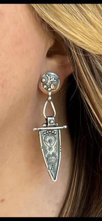 Image 5 of Evergreen ~ Sterling Silver & Peridot Convertible Earrings! 2 Earrings in 1!