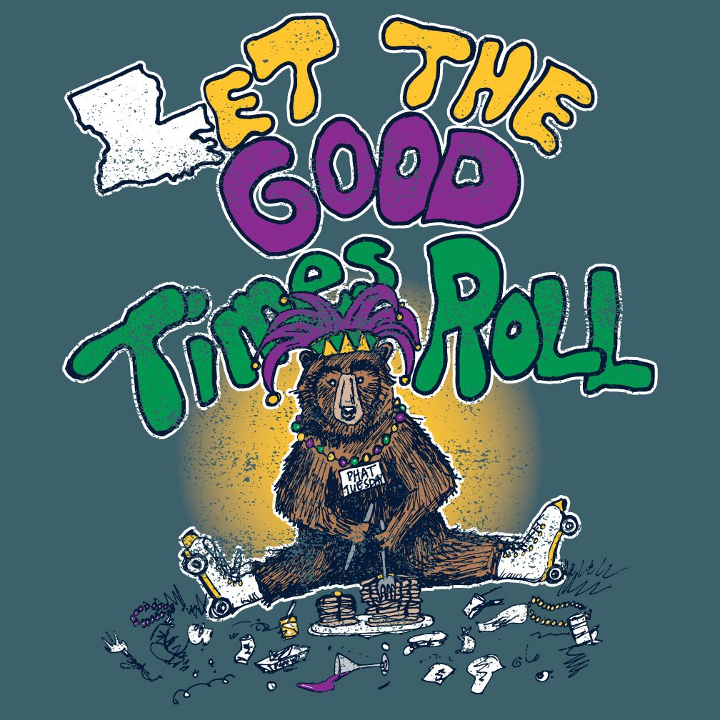 Image of Adult SHORT SLEEVE Let the Good Times Roll tee