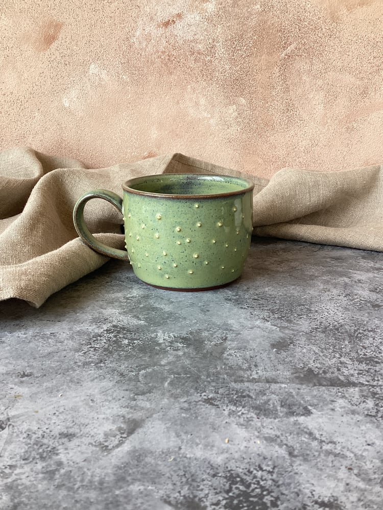 Image of Spotty Mug - Moss 1