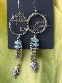 Image 1 of It’s a wonderful life, Sterling Silver & Aquamarine earrings